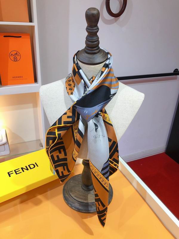 Fendi silk scarf 90X90cm E02 (9)